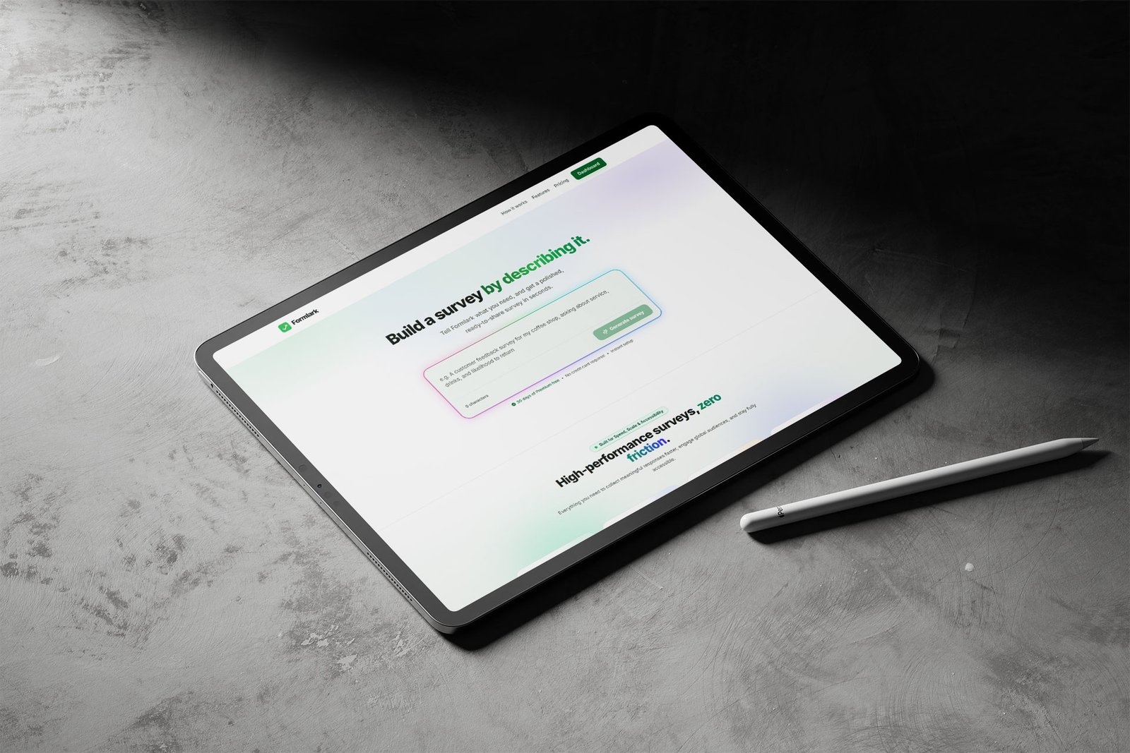 The Formlark AI survey builder