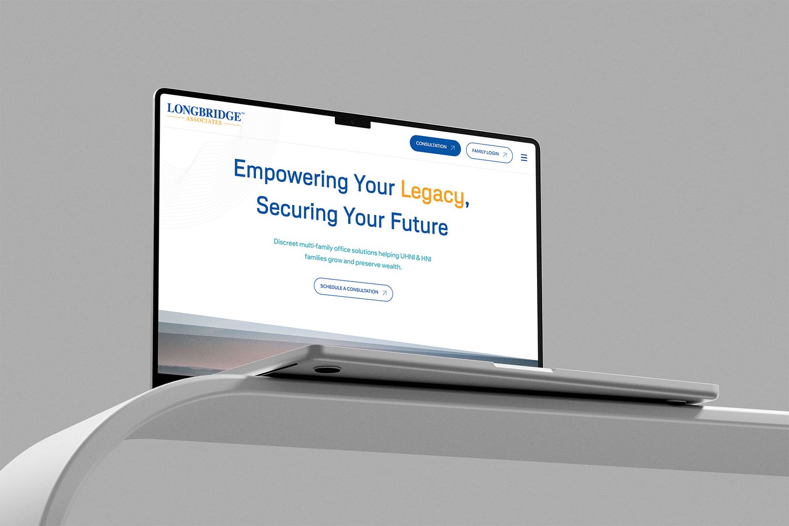 Consolidated reporting dashboard designed for LongBridge Associates