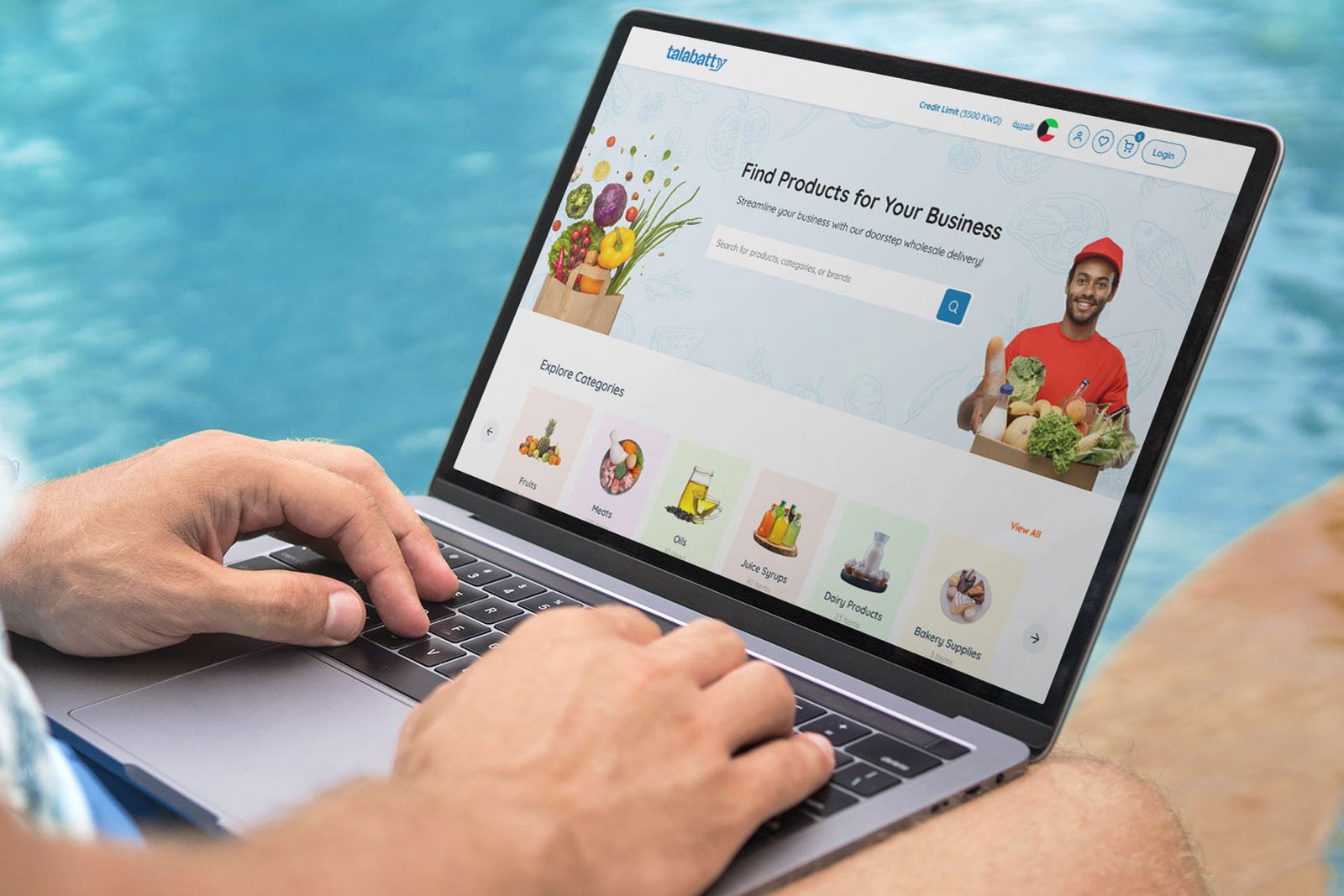 The Talabatty wholesale ordering platform